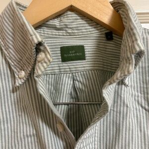 Sid Mashburn Green Striped Oxford 16-34